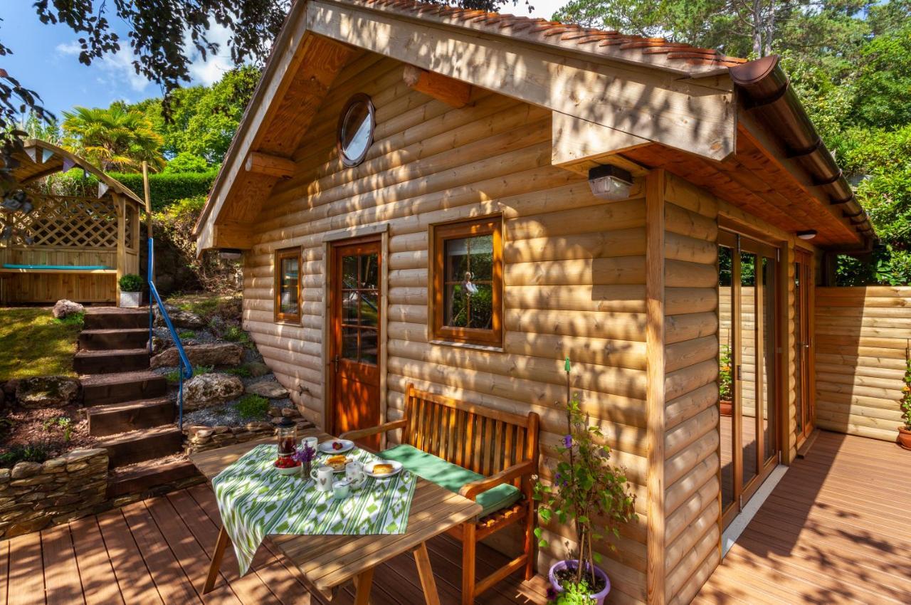 Porthole Log Cabin Minehead Exterior foto